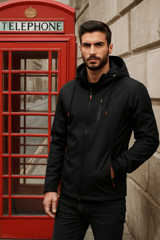 Men's Removable Hooded Jacket | Zip