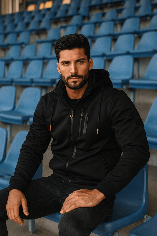 Men's Removable Hooded Jacket | Zip