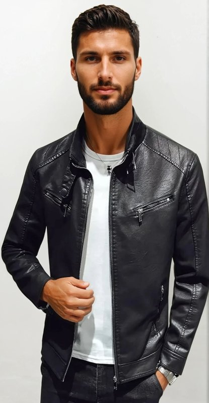 Veste en cuir Locomotive pour homme | Hiver 