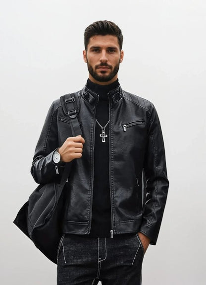 Veste en cuir Locomotive pour homme | Hiver 