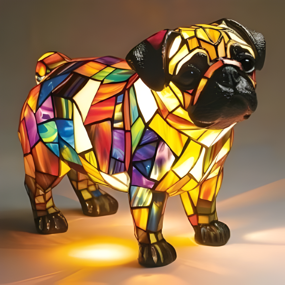 Artistic Glass Animal Design Table Lamp