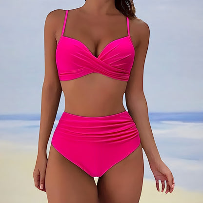 Women's High-Waisted Bikini Set | Push-Up