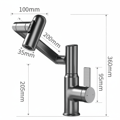 360° Swivel Kitchen Faucet – Sleek and Stylish for Contemporary Living
