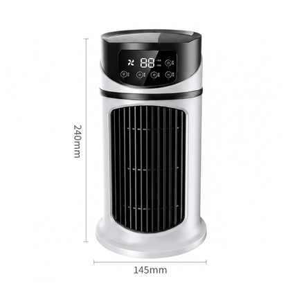 Portable Evaporative Air Cooler with Fan and Humidification