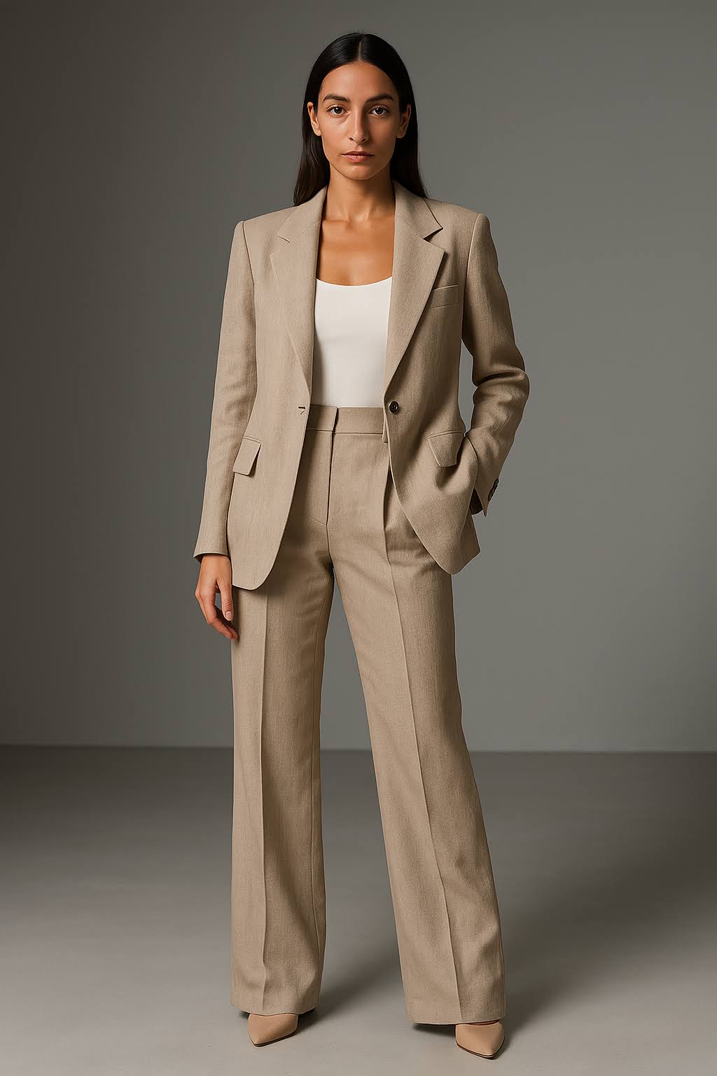 Women's Two-Piece Business Casual Suit | Blazer and Pants