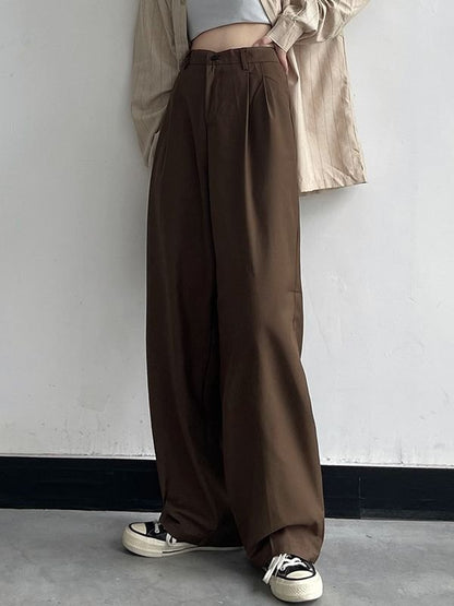 Classic Casual Straight Cut Tailored Pants