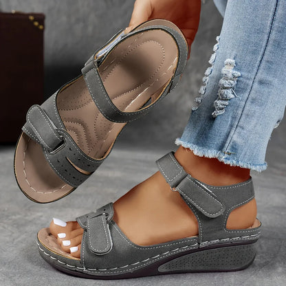Women's Retro Summer Wedge Sandals | Platform
