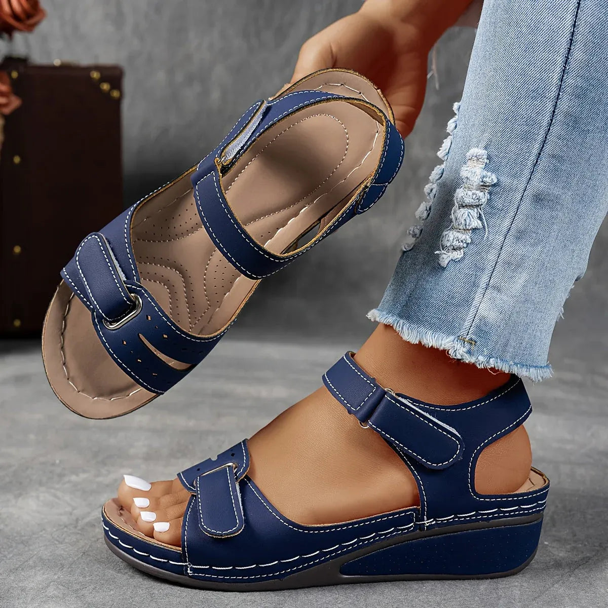 Women's Retro Summer Wedge Sandals | Platform