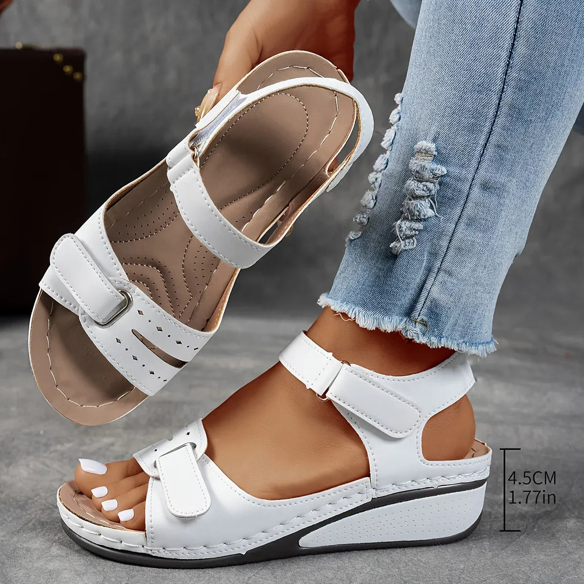Women's Retro Summer Wedge Sandals | Platform