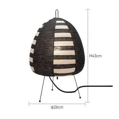 Retro Japanese Design Rice Paper Table Lamp