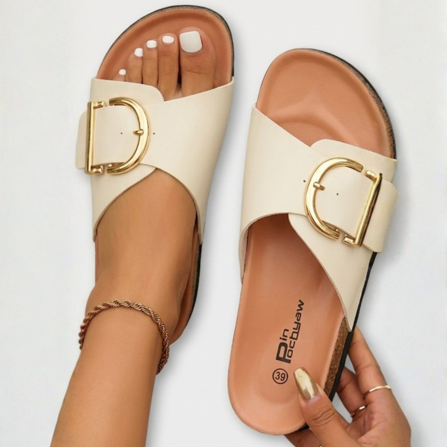 Women's Casual Flat Slide Sandals | Slip-On