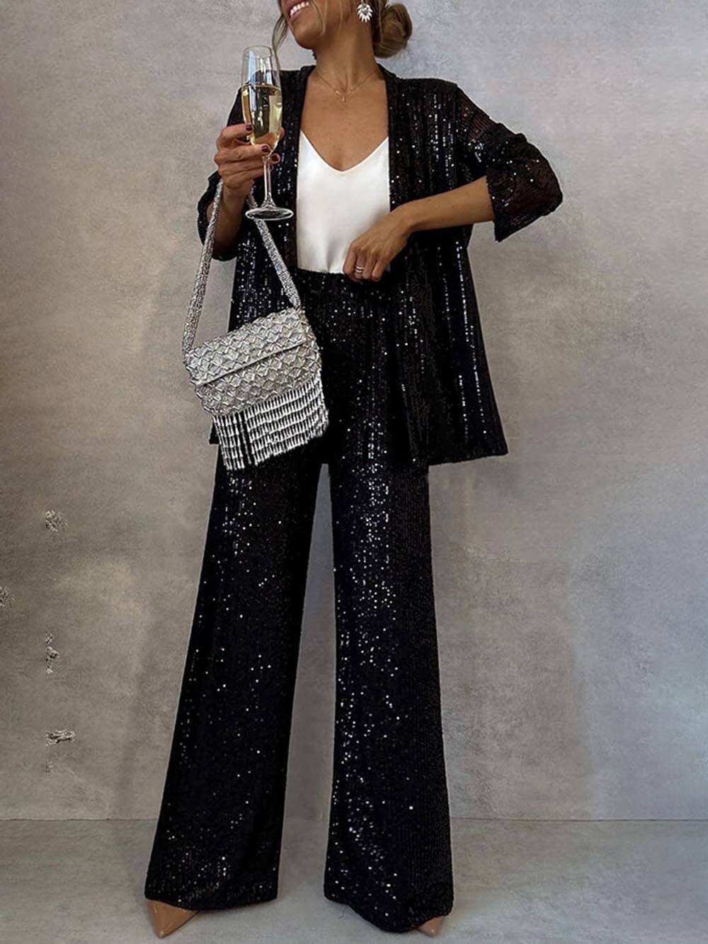Women's Two-Piece Pantsuit | Festive Outfit