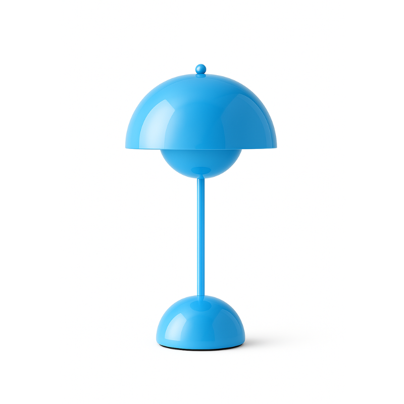 Scandinavian Design Lamp with Flower Glow