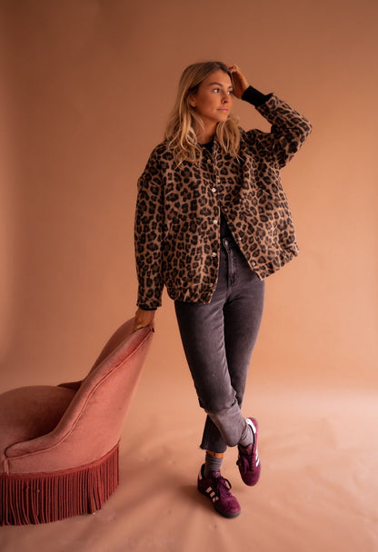 Women's Leopard Print Jacket | Trendy