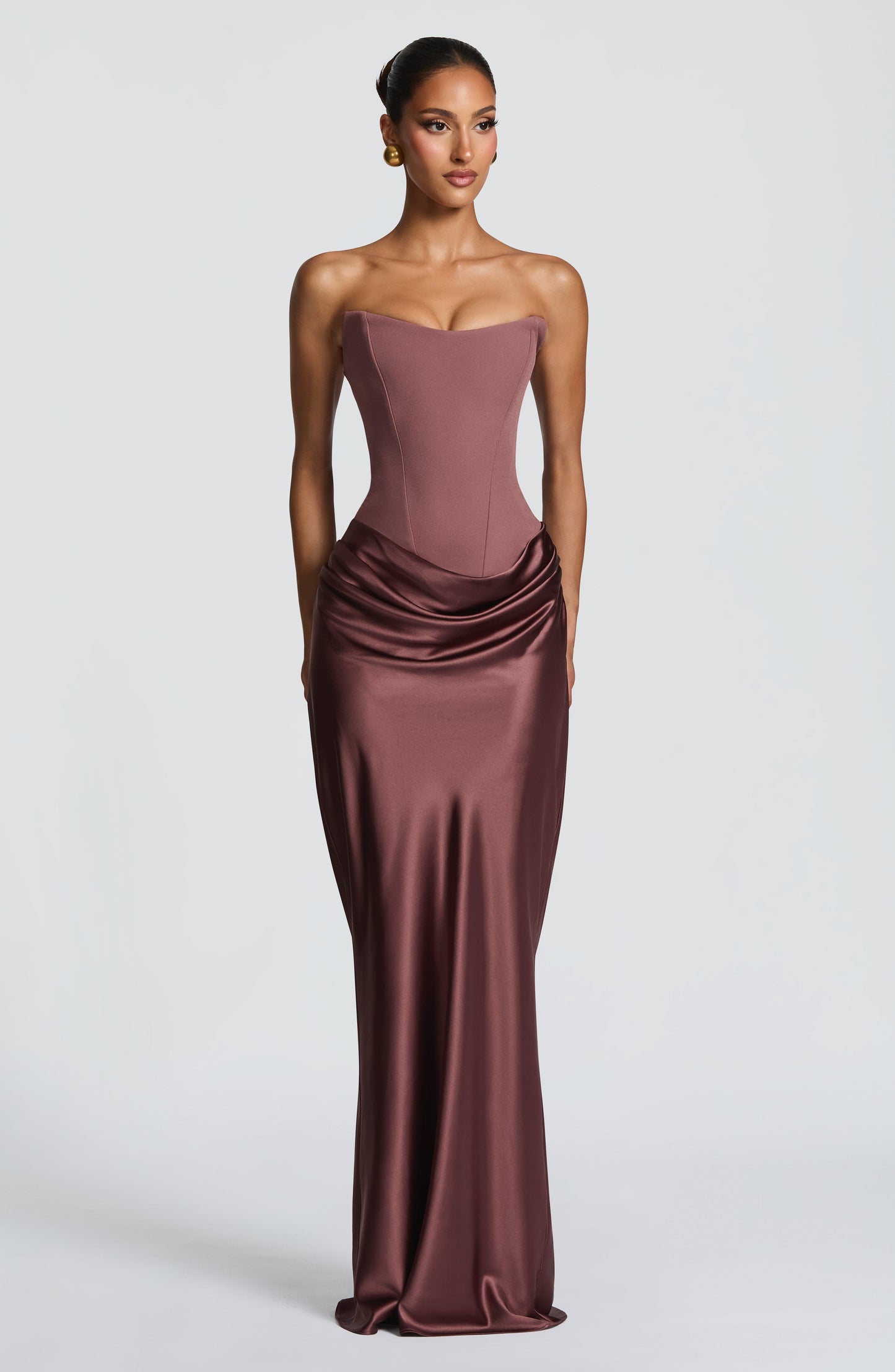 Women's Corset Cocktail Dress | Maxi