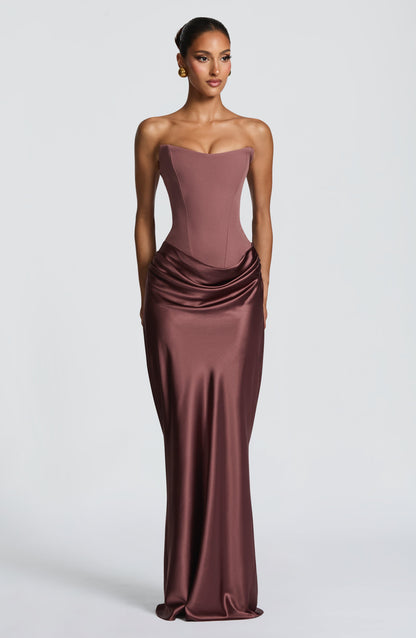 Women's Corset Cocktail Dress | Maxi
