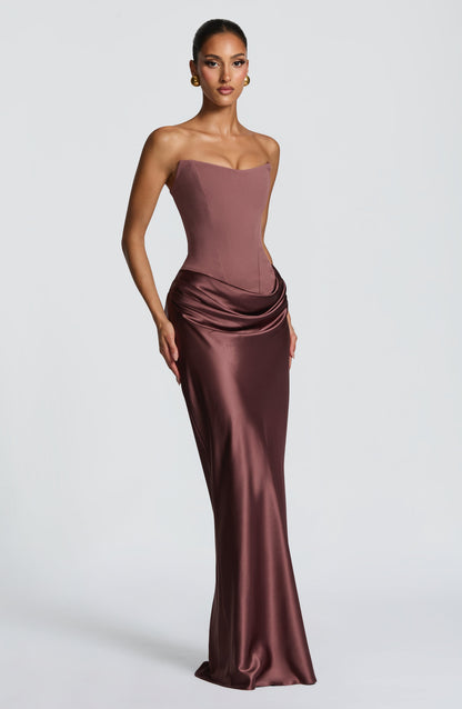 Women's Corset Cocktail Dress | Maxi