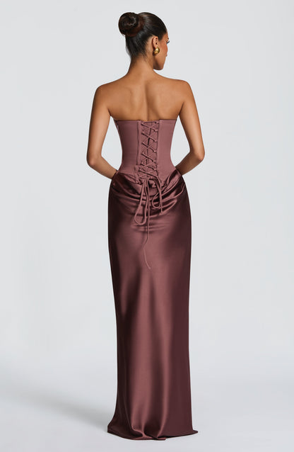 Women's Corset Cocktail Dress | Maxi