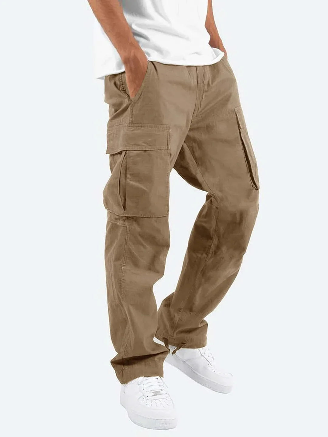 Men's Cargo Relaxed Fit Pants | Side Pockets