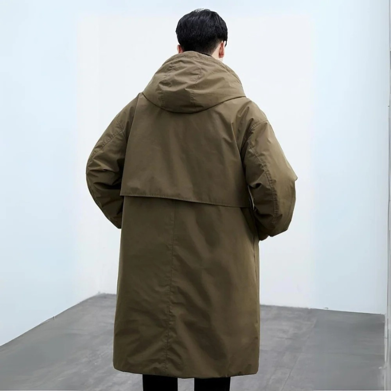 Men's Fake Two Pieces Trench Coat | Winter