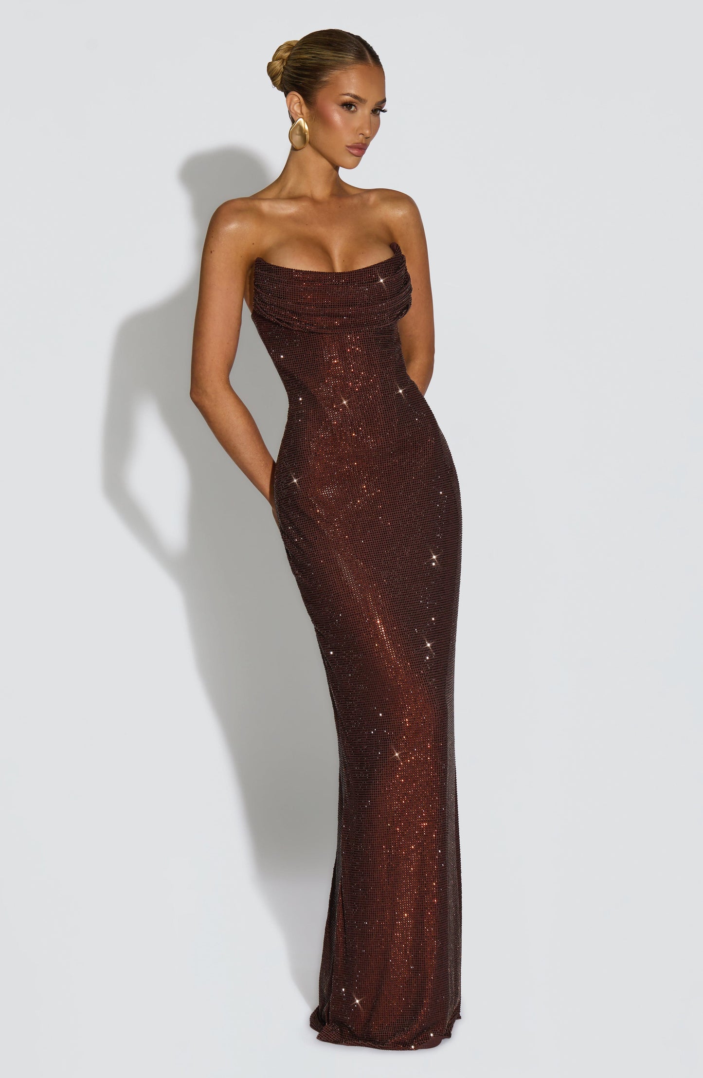 Women's Corset Wedding Guest Dress | Maxi