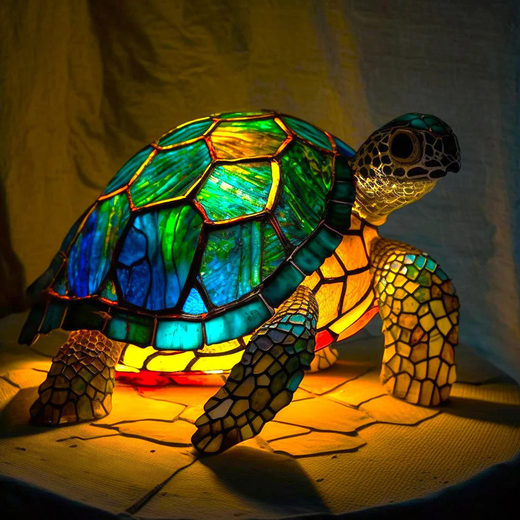 Artistic Glass Animal Design Table Lamp