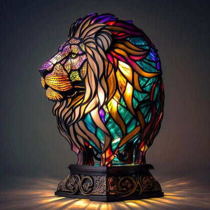 Artistic Glass Animal Design Table Lamp