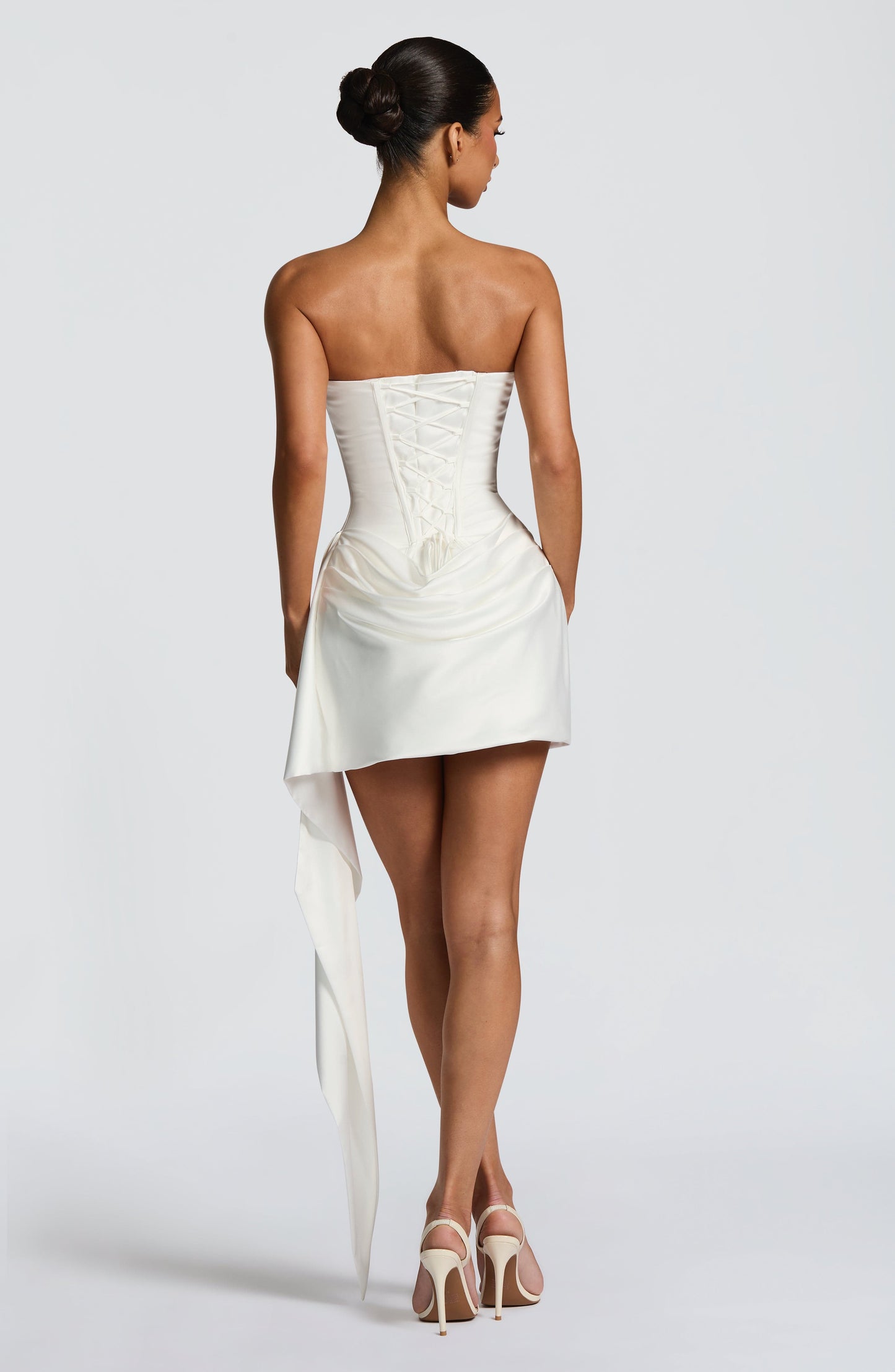 Women's White Strapless Cocktail Dress | Mini