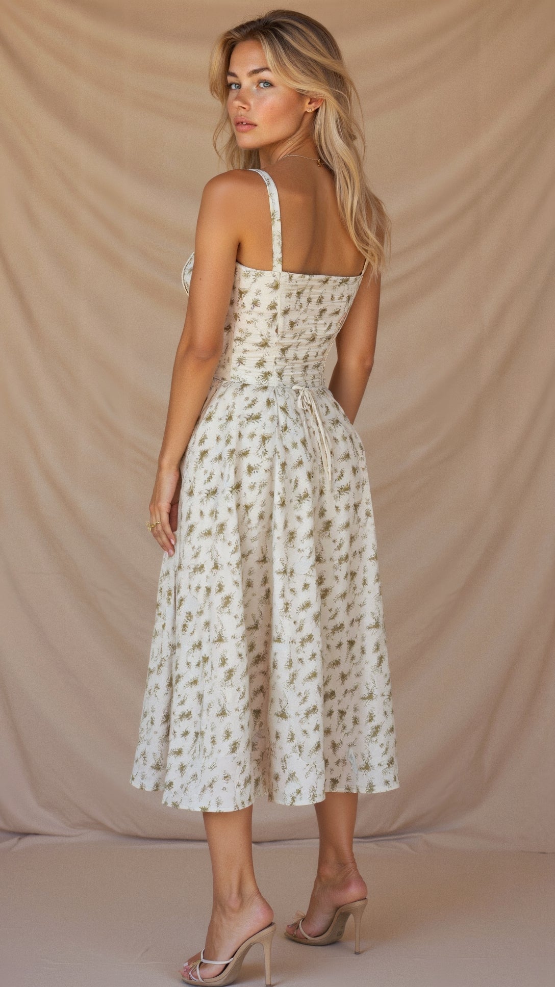 Party Corset Midi Dress | Slit