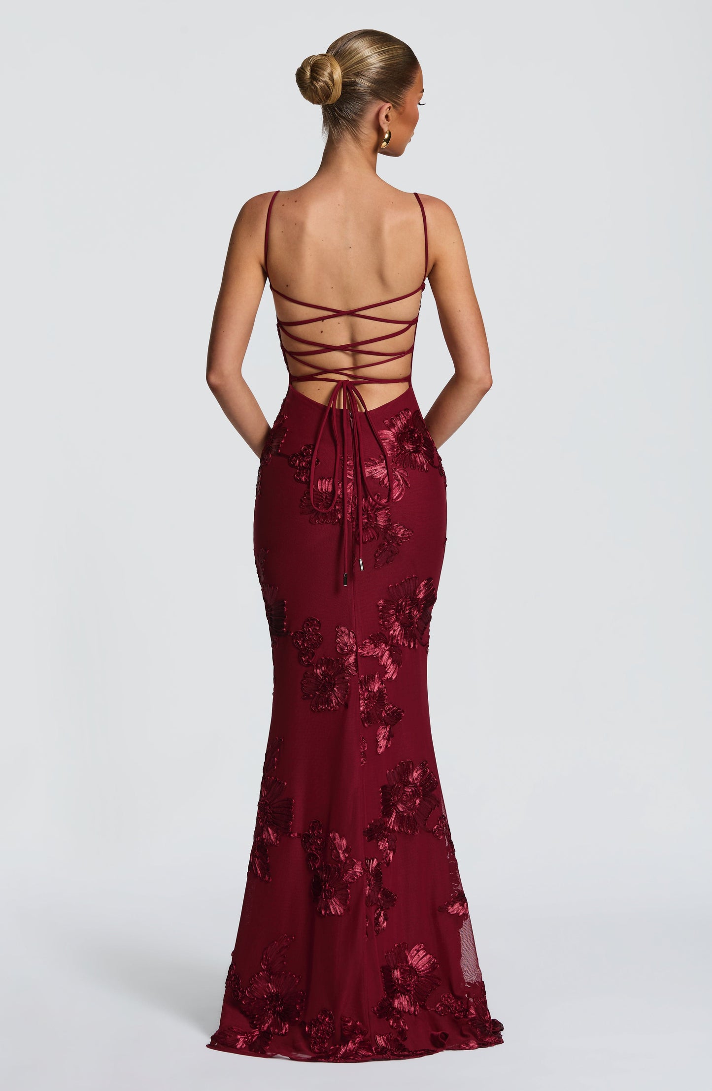 Women's Corset Mermaid Style Maxi Dress | with Spaghetti Straps
