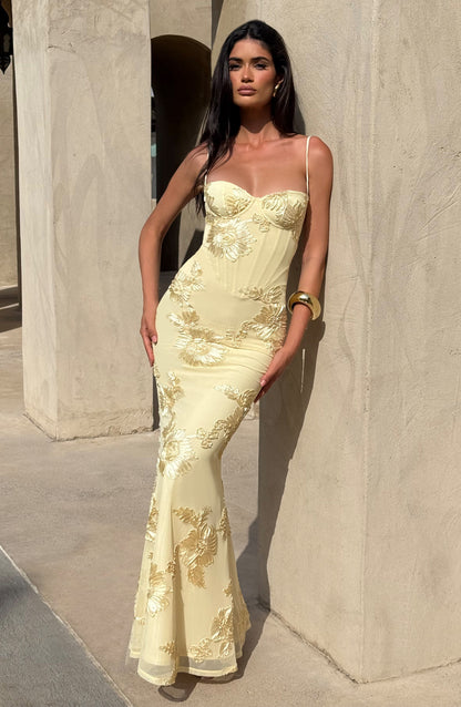Women's Corset Maxi Dress | Backless