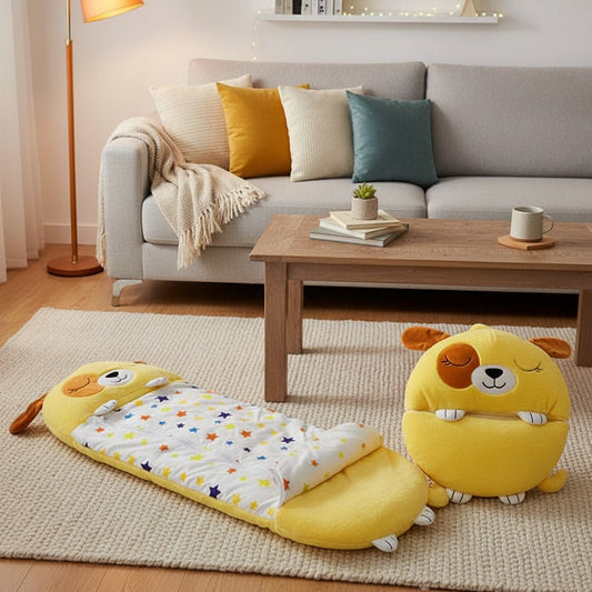 2-in-1 Plush Toy Sleeping Bag for Kids