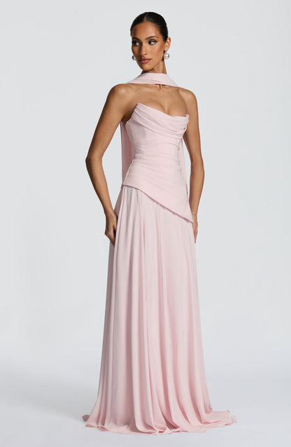 Women's Asymmetrical Hem Strapless Prom Dress | Maxi
