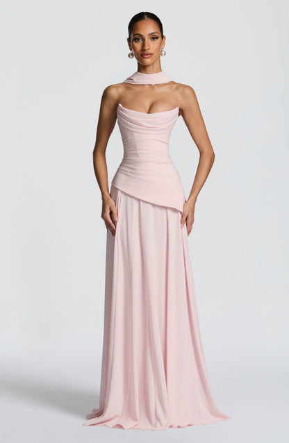 Women's Asymmetrical Hem Strapless Prom Dress | Maxi