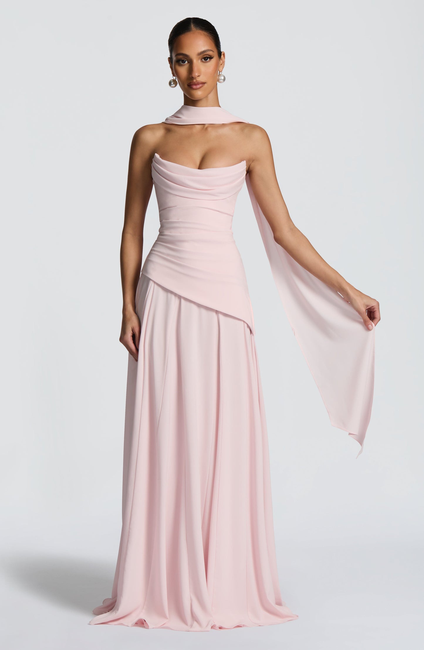 Women's Asymmetrical Hem Strapless Prom Dress | Maxi