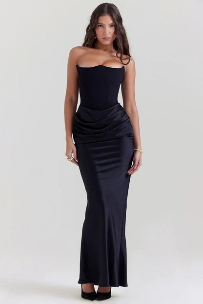 Women’s Strapless Corset Evening Dress | Maxi