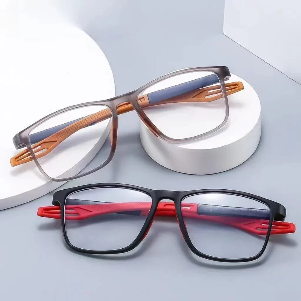 Ultra-Lightweight Titanium Glasses – Blue Light Blocking, Flexible Design for Sports and Daily Wear