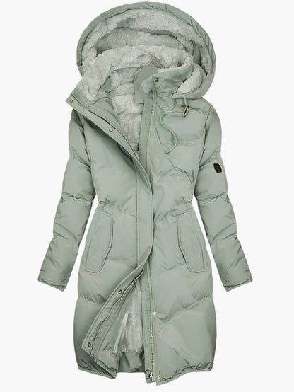 Women's Quilted Hooded Coat | Winter