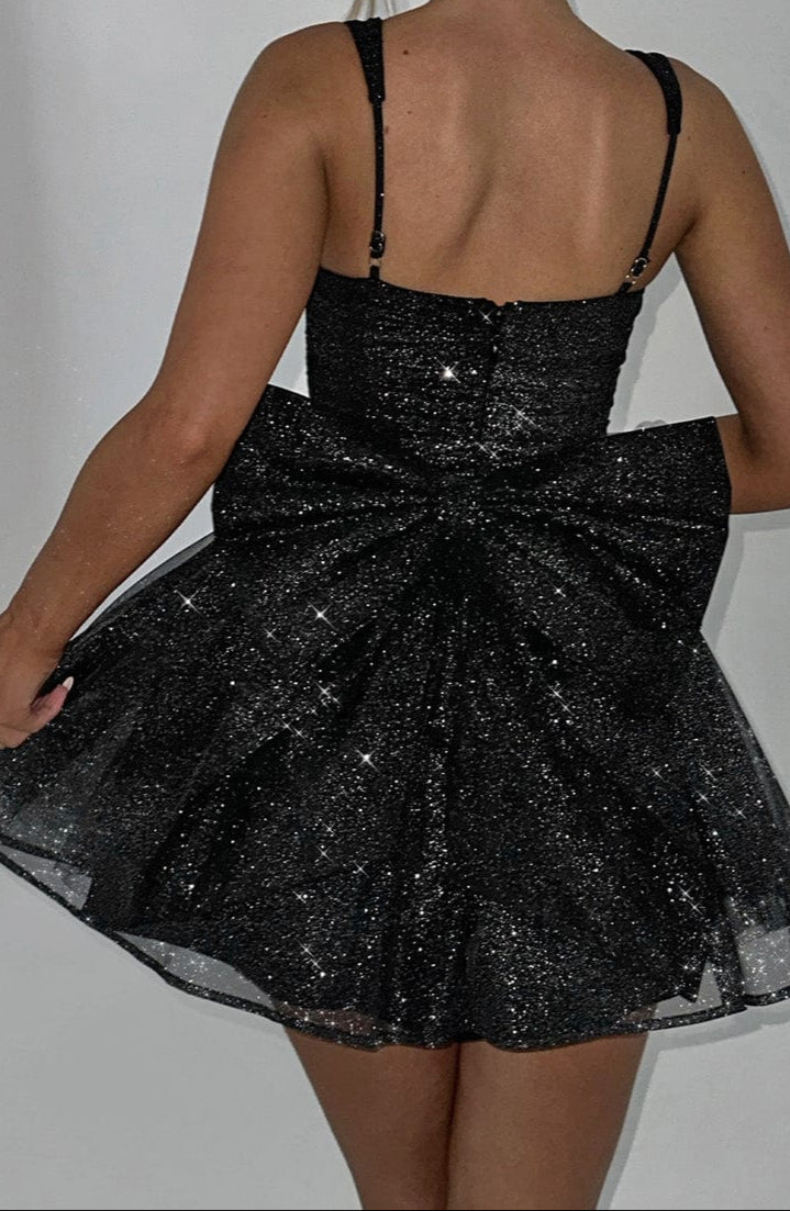 Giuliana Mini Dress - Black Sparkle Razys.com Giuliana Mini Dress - Black Sparkle Razys.com