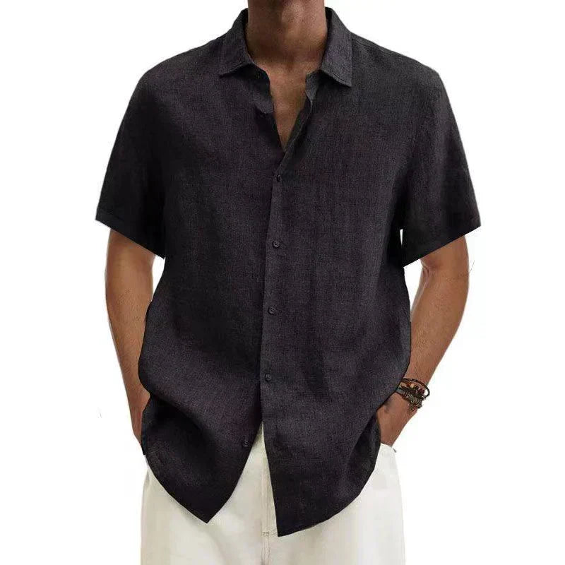 Men's Casual Linen Shirt | Short Sleeves