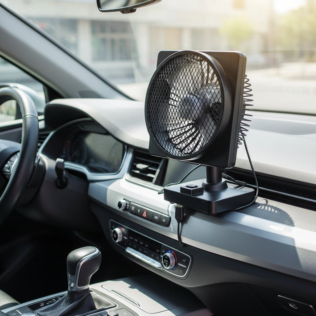 Compact USB Car Fan Portable Air Conditioner