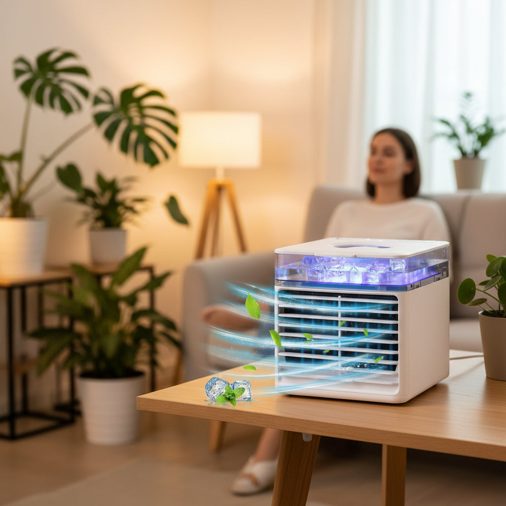 Energy-Efficient Portable Air Conditioner with Water Tank