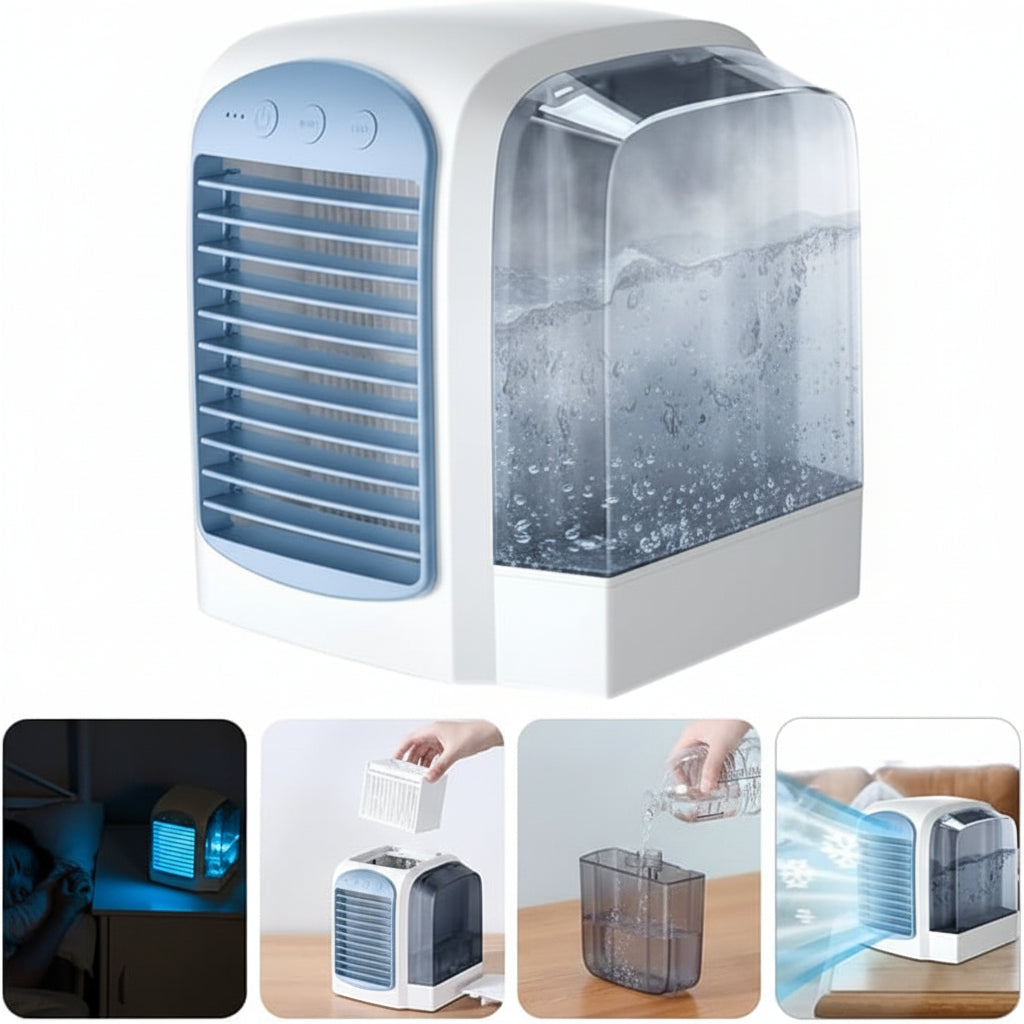 Compact Mini Oscillating Portable Air Cooler Fan