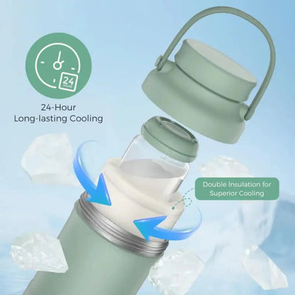 Insulated Portable Breast Milk Cooler Container