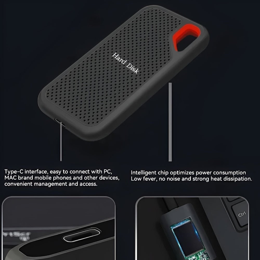 Top High-Speed Portable External SSD Drive with Shockproof Storage