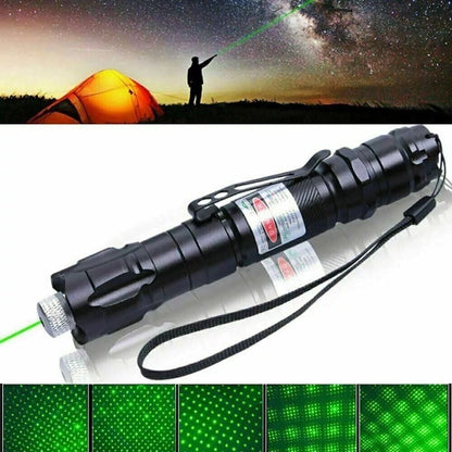 High-Power Green Laser Pointer USB Rechargeable Long-Range Device
