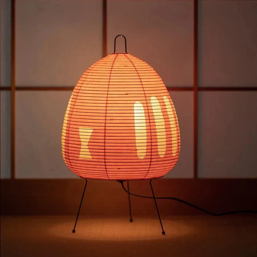 Retro Japanese Design Rice Paper Table Lamp