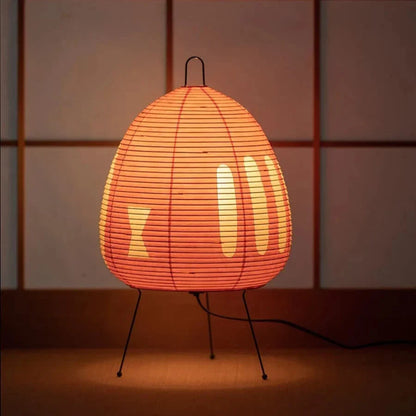 Retro Japanese Design Rice Paper Table Lamp