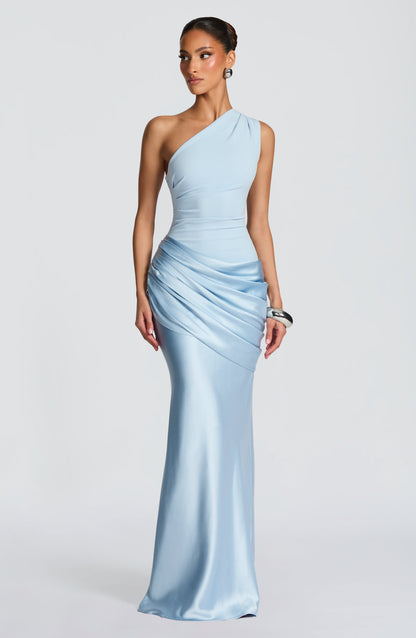 Women's One Shoulder Wedding Guest Dress | Maxi