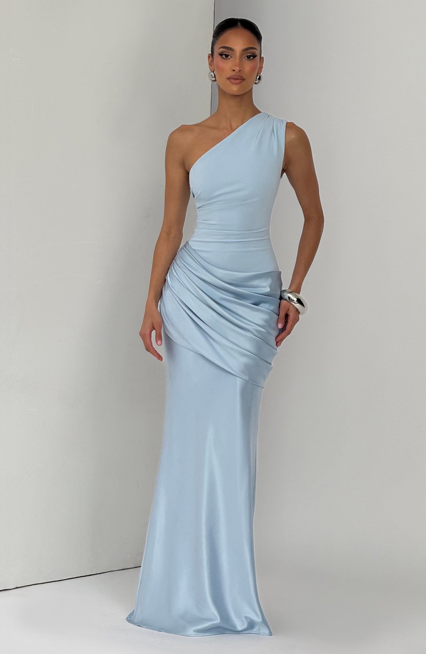 Women's One Shoulder Wedding Guest Dress | Maxi